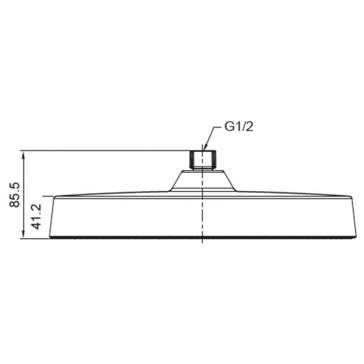 Лійка для душу стельова Koer KP-0403-05-OH 300мм (KR4994) - 2