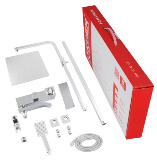 Душова колона із змішувачем KOER KB-56007-01 (Колір хром) (KR3460) - 8