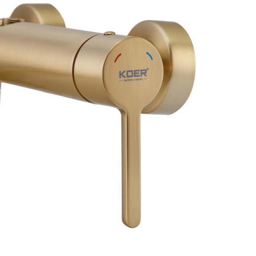 Душова колонна зі змішувачем Koer KB-56029-12 3 функції, колір матове золото (KR5503) - 8