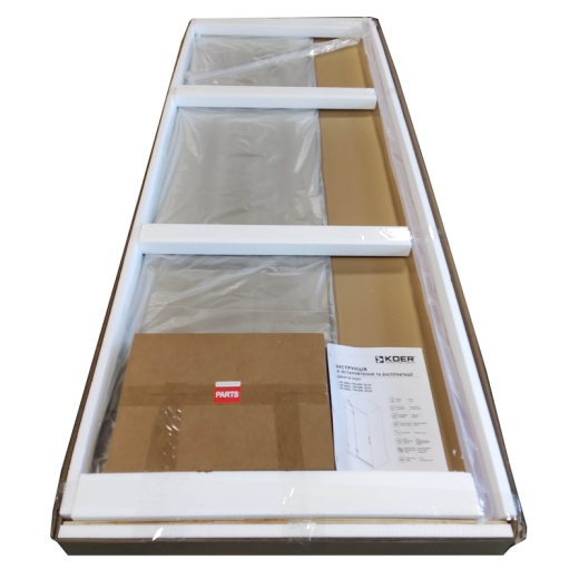 Двері в нішу Koer SR SD04-120x200-TR-07 прозоре скло Easy Clean 10мм, графіт (KR5388) - 9