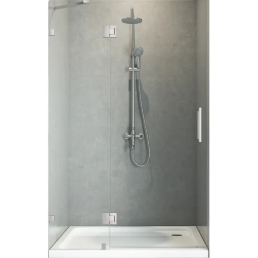 Двері в нішу Koer SR SD04-100x200-TR-01 прозоре скло Easy Clean 10мм, хром (KR5386) - 2