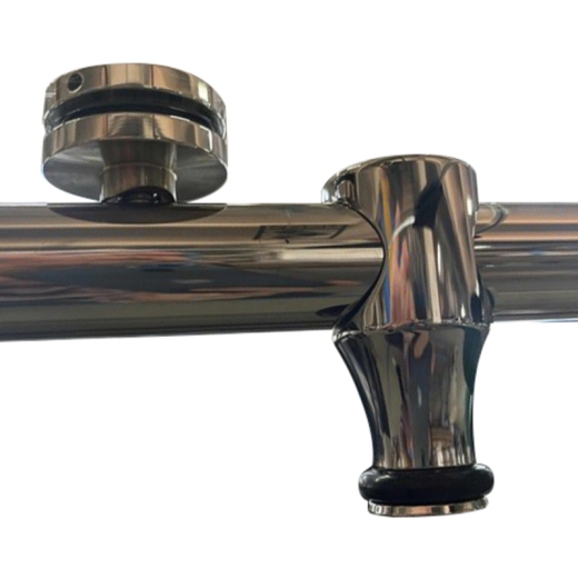 Двері в нішу Koer SR SD06-140x220-TR-01 прозоре скло Easy Clean 8мм, хром (KR5368) - 13