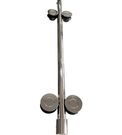 Двері в нішу Koer SR SD06-140x220-TR-01 прозоре скло Easy Clean 8мм, хром (KR5368) - 8