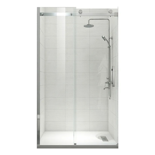 Двері в нішу Koer SR SD01-120x200-TR-02 прозоре скло Easy Clean 8мм, нікель (KR5379) - 13
