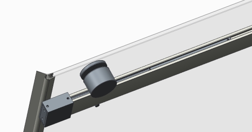 Двері в нішу Koer SR SD01-120x200-TR-02 прозоре скло Easy Clean 8мм, нікель (KR5379) - 3