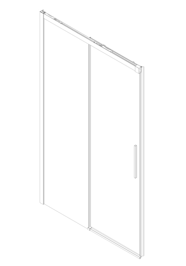 Двері в нішу Koer SR SD05-120x200-TR-01 прозоре скло Easy Clean 6мм, хром (KR5405) - 13