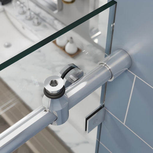 Двері в нішу Koer SR SD06-120x220-TR-01 прозоре скло Easy Clean 8мм, хром (KR5367) - 7