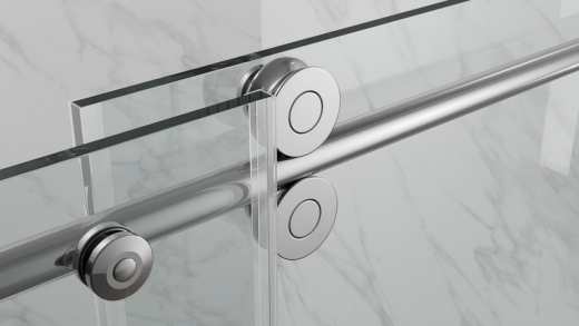 Двері в нішу Koer SR SD06-120x220-TR-01 прозоре скло Easy Clean 8мм, хром (KR5367) - 8