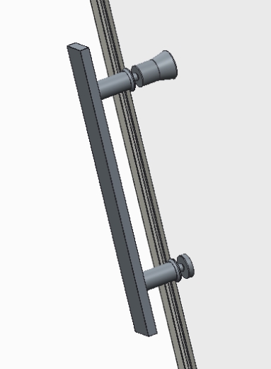 Двері в нішу Koer SR SD01-120x200-TR-01 прозоре скло Easy Clean 8мм, хром (KR5376) - 5