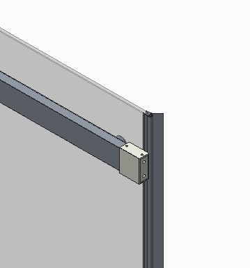 Двері в нішу Koer SR SD02-140x200-TR-01 прозоре скло Easy Clean 8мм, хром (KR5383) - 10