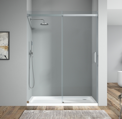 Двері в нішу Koer SR SD02-140x200-TR-01 прозоре скло Easy Clean 8мм, хром (KR5383) - 2