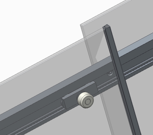 Двері в нішу Koer SR SD02-140x200-TR-01 прозоре скло Easy Clean 8мм, хром (KR5383) - 5