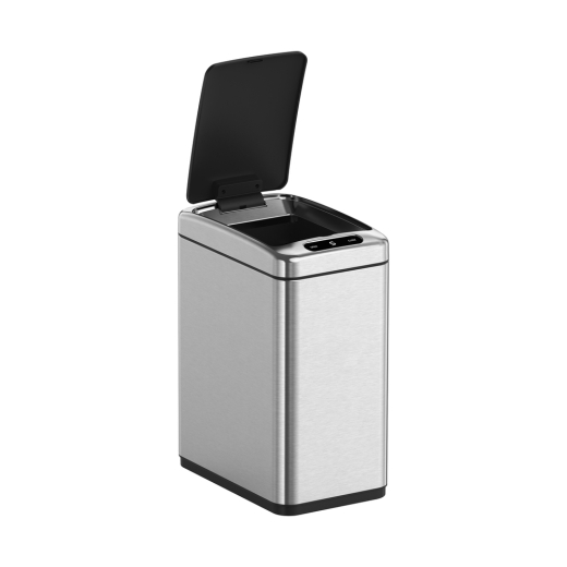 Мусорное ведро сенсорное прямоугольное Koer TC-020408-02 8 л цвет нержавейка (KR5588) - 4