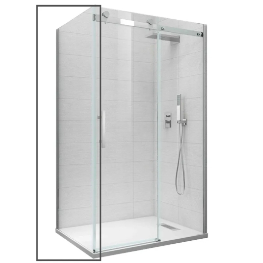 Бічна стінка до кабіни Koer SR SW01-90x200-TR-01 прозоре скло Easy Clean 8мм, хром (KR5381) - 1