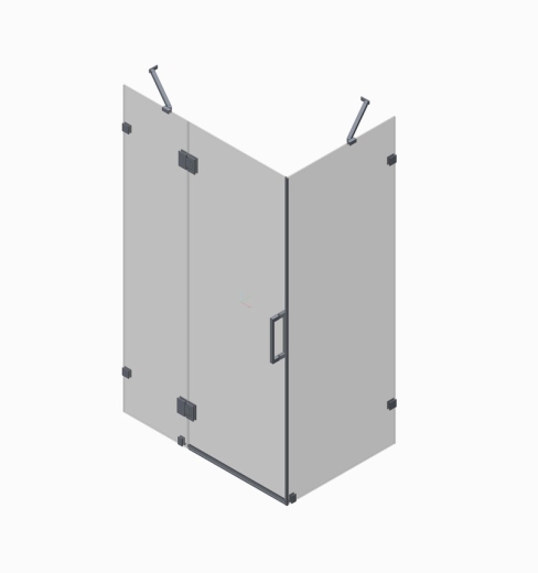 Бічна стінка до кабіни Koer SR SW04-80x200-TR-01 прозоре скло Easy Clean 10мм, хром (KR5389) - 6