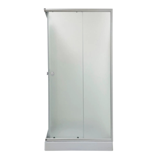 Душевая кабина с низким поддоном Mixxus CUBIC SCT01-90x90x195-FB CHROME матовое стекло 4мм (MI6903) - 7