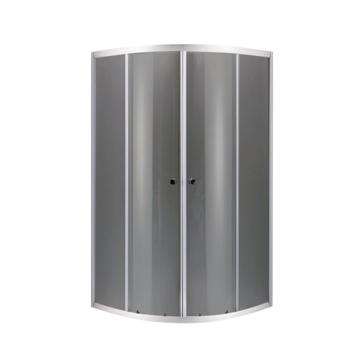 Душова кабіна з низьким піддоном Mixxus PLAIN SCT02-90x90x195-GR SATIN сіре тоноване скло 4мм (MI6898) - 5