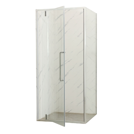 Душевая кабина без поддона Mixxus Premium BEVEL SC01-90x90x195-TR Chrome прозрачное стекло 6мм (MI6863) - 3