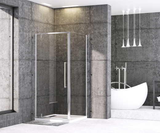 Душевая кабина без поддона Mixxus Premium BEVEL SC01-90x90x195-TR Chrome прозрачное стекло 6мм (MI6863) - 4