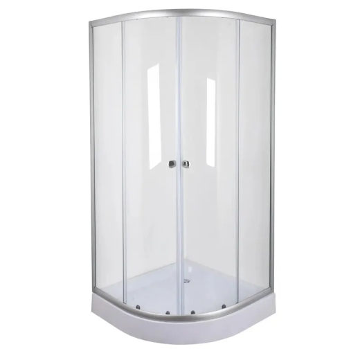 Душевая кабина без поддона Mixxus PLAIN SC01-90x90x185-TR CHROME прозрачное стекло 4мм (MI6899) - 1