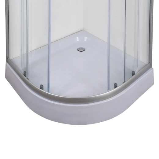 Душевая кабина без поддона Mixxus PLAIN SC01-90x90x185-TR CHROME прозрачное стекло 4мм (MI6899) - 5