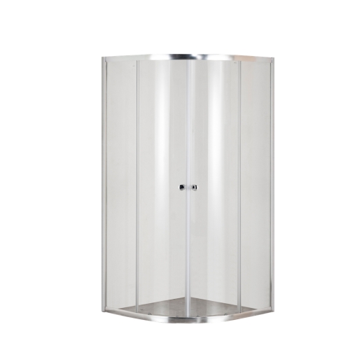 Душевая кабина без поддона Mixxus PLAIN SC01-90x90x185-TR CHROME прозрачное стекло 4мм (MI6899) - 6