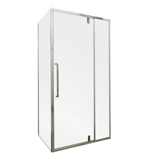 Душова кабіна без піддону Mixxus Premium BEVEL SC01-120x80x195-TR Chrome прозоре скло 6мм (MI6871) - 1