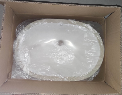 Раковина врезная под столешницу MIXXUS PREMIUM ELLIPSE-1701 570х385х205mm с переливом (MP6566) - 5