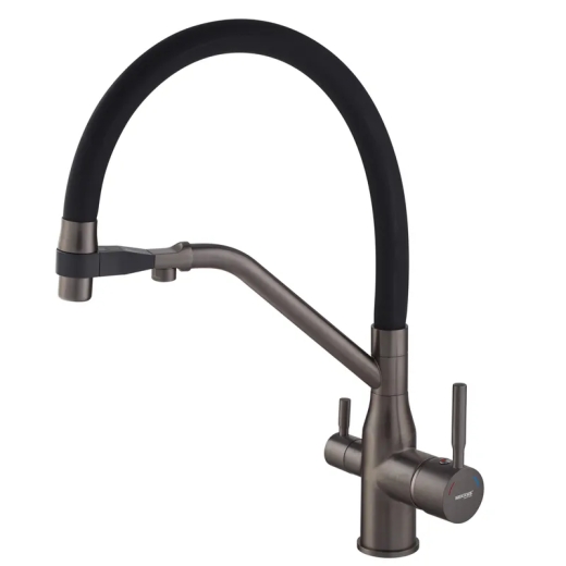 Змішувач для кухні MixxusPremium Gravity 021 GRAPHITE REFL.BLACK (MI6979) - 1