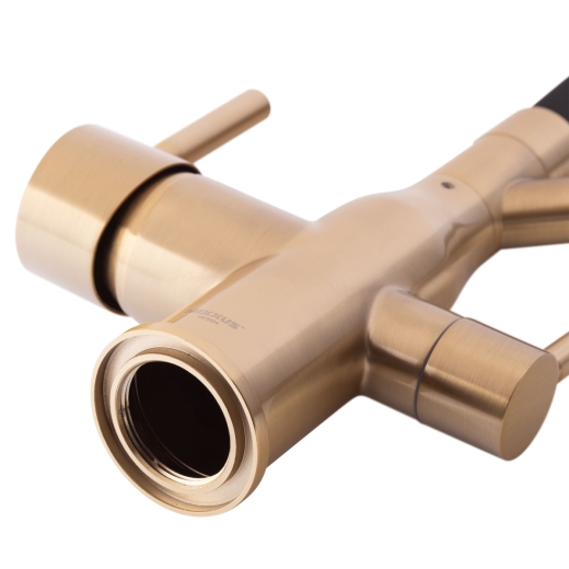 Смеситель для кухни MixxusPremium Gravity 021 BRUSHED GOLD REFL.BLACK (MI6981) - 5