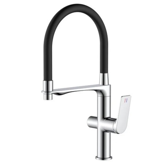 Смеситель для кухни Mixxus Premium DERBY 021 (NUT) REFL.BLACK с выходом для питьевой воды (MI6600) - 1