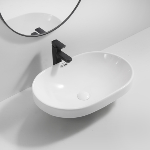 Раковина врезная на столешницу Mixxus Premium ELLIPSE-1601 600х400х190mm с переливом (MP6569) - 3