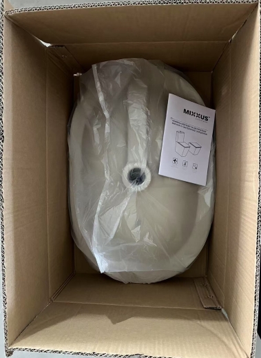 Раковина врезная на столешницу Mixxus Premium ELLIPSE-1601 600х400х190mm с переливом (MP6569) - 7