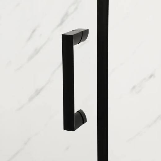 Двері в нішу Mixxus Premium DIVERSE SD01-160x185-TR Black прозоре скло 5мм (MI6879) - 4