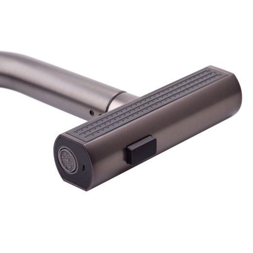 Смеситель для кухни с выдвижным изливом Mixxus Premium HAMMER 014 GRAPHITE (MI6955) - 2