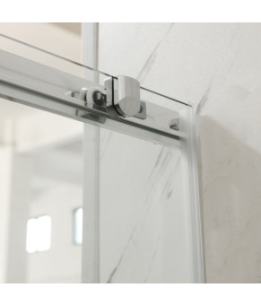 Двері в нішу Mixxus Premium DIVERSE SD01-160x185-TR Chrome прозоре скло 5мм (MI6875) - 5