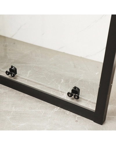 Двері в нішу Mixxus Premium DIVERSE SD01-100x185-TR Black прозоре скло 5мм (MI6876) - 4