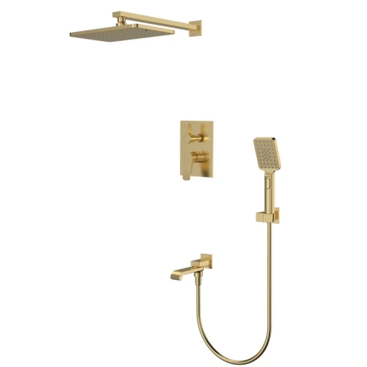 Вбудована душова система Mixxus Premium DALI 009 INNER BOX Brushed Gold (MI6767) - 1