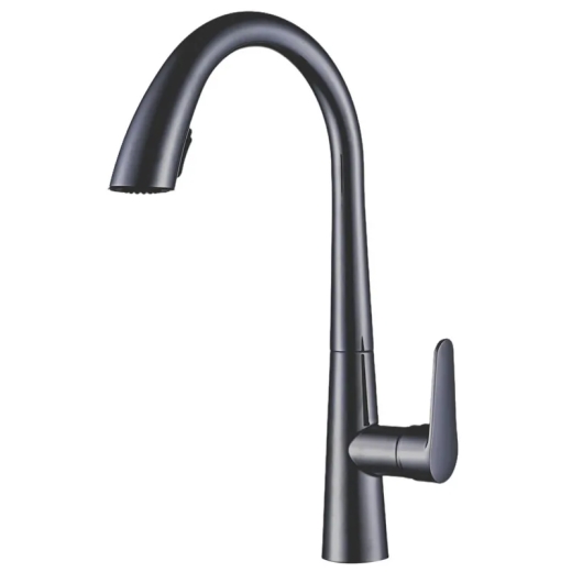Змішувач для кухні з висувним виливом Mixxus Premium WARTA 014 GRAPHITE (MI6957) - 1