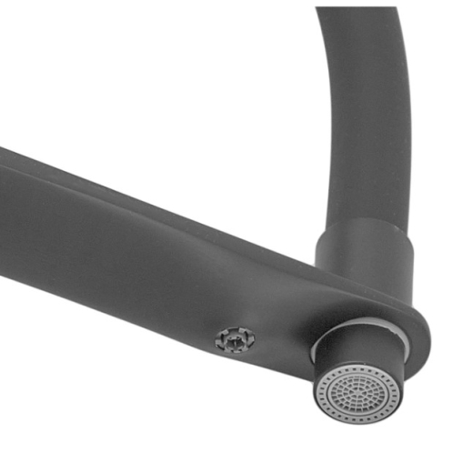 Змішувач для кухні Mixxus Premium DERBY 021 (NUT) BLACK REFL.BLACK з виходом для питної води (MI6606) - 4