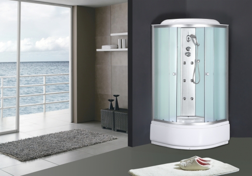 Бокс душовий з гідромасажем Mixxus STRONG SBH01-90x90x215-FB SATIN з високим піддоном (MI6888) - 2