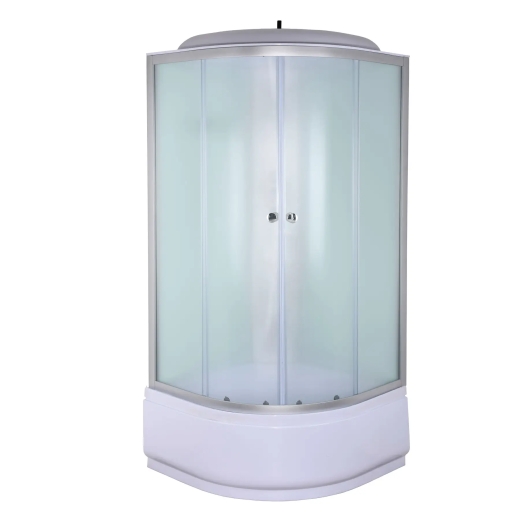 Бокс душовий з гідромасажем Mixxus STRONG SBH01-90x90x215-FB SATIN з високим піддоном (MI6888) - 3