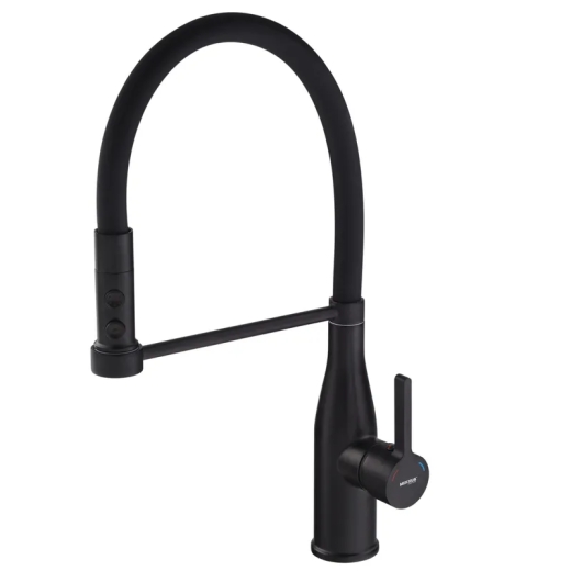 Смеситель для кухни Mixxus Premium Summer 017 BLACK REFL.BLACK (MI6961) - 1