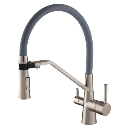 Змішувач для кухні Mixxus Premium Magnet 021 SS COLOR REFL.GREY (MI6976) - 1