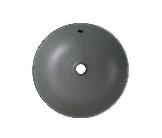 Раковина накладна Mixxus Premium TOPPER-0201 GRAY 410x410x165mm з переливом (MP6649) - 4