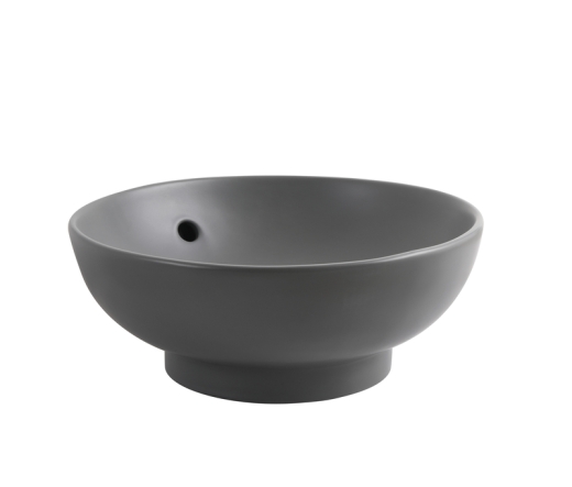 Раковина накладна Mixxus Premium TOPPER-0201 GRAY 410x410x165mm з переливом (MP6649) - 5