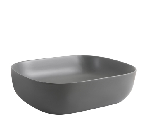 Раковина накладная Mixxus Premium DIVERSE-0115 GRAY 490x395x135mm (MP6650) - 4