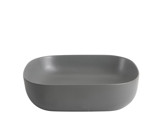 Раковина накладная Mixxus Premium DIVERSE-0115 GRAY 490x395x135mm (MP6650) - 6