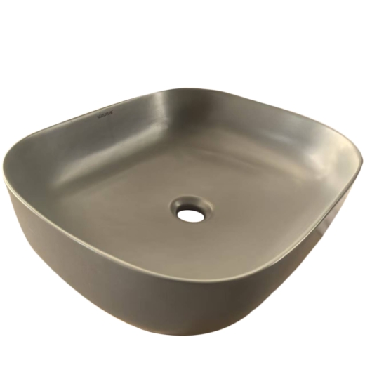 Раковина накладная Mixxus Premium DIVERSE-0115 GRAY 490x395x135mm (MP6650) - 8
