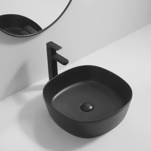Раковина накладная Mixxus Premium DIVERSE-0106 BLACK 440х440х140mm (MP6538) - 3